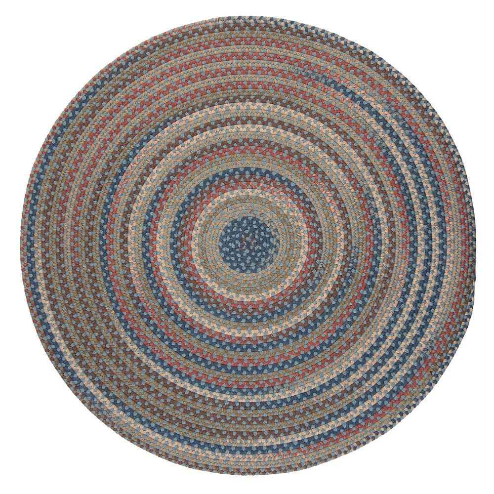 Cedar Cove Light Blue 10 ft. Round Indoor Area Rug