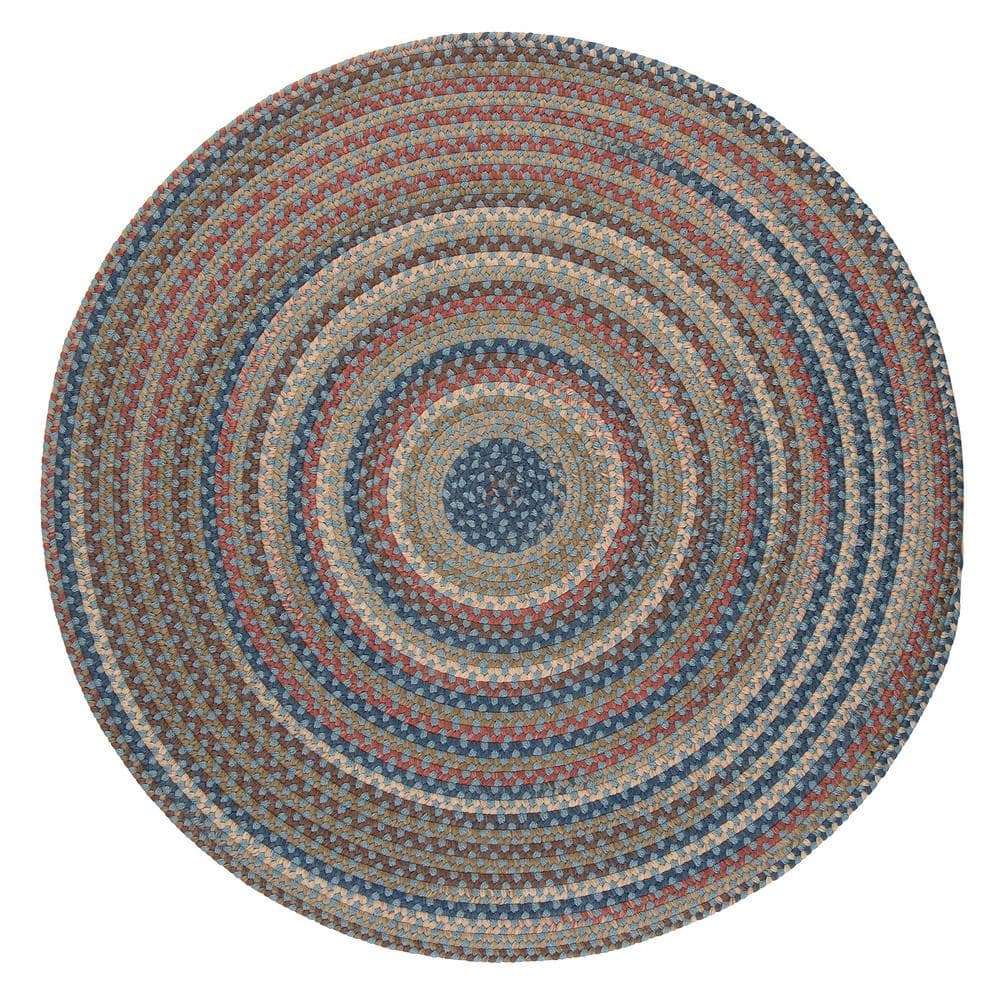 Cedar Cove Light Blue 12 ft. Round Indoor Area Rug