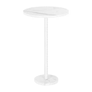 Small Space Table, Small Round Side Table, Sofa Table, Outdoor Tea Table, White