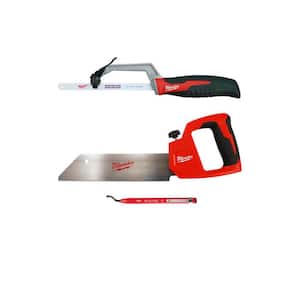 12 in. PVC/ABS Saw with Bi Metal Blade Compact Hack Saw and Reaming Pen