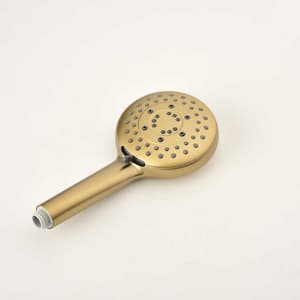 3-Spray 12 in. Wall Mounted Head Fixed and Handheld Shower Head Combo Set with Slide Bar in Brushed Gold