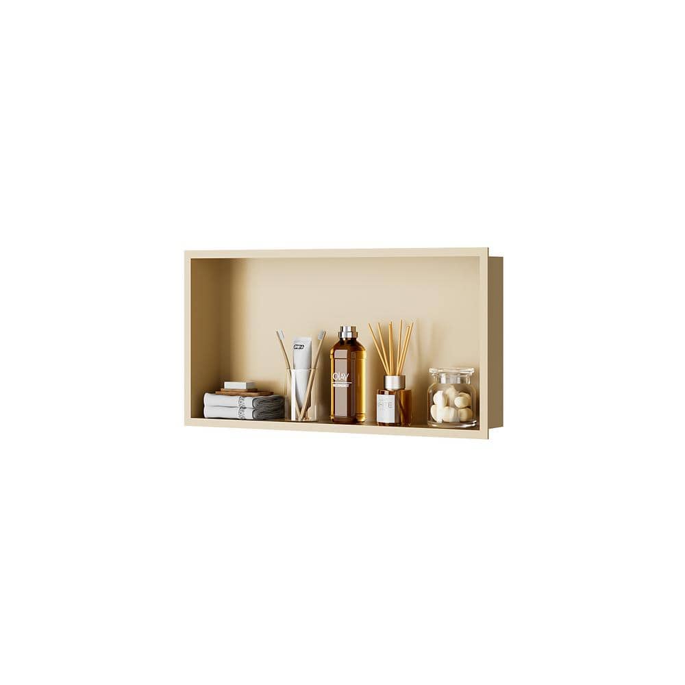 24 in. D x 12 in. W x 4 in. H, Single Layer Recessed Shower Niche, Bathroom