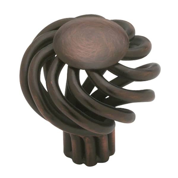 Liberty Swirl 1-1/4 in. (32mm) Venetian Bronze Small Wire Flat Top Cabinet Knob