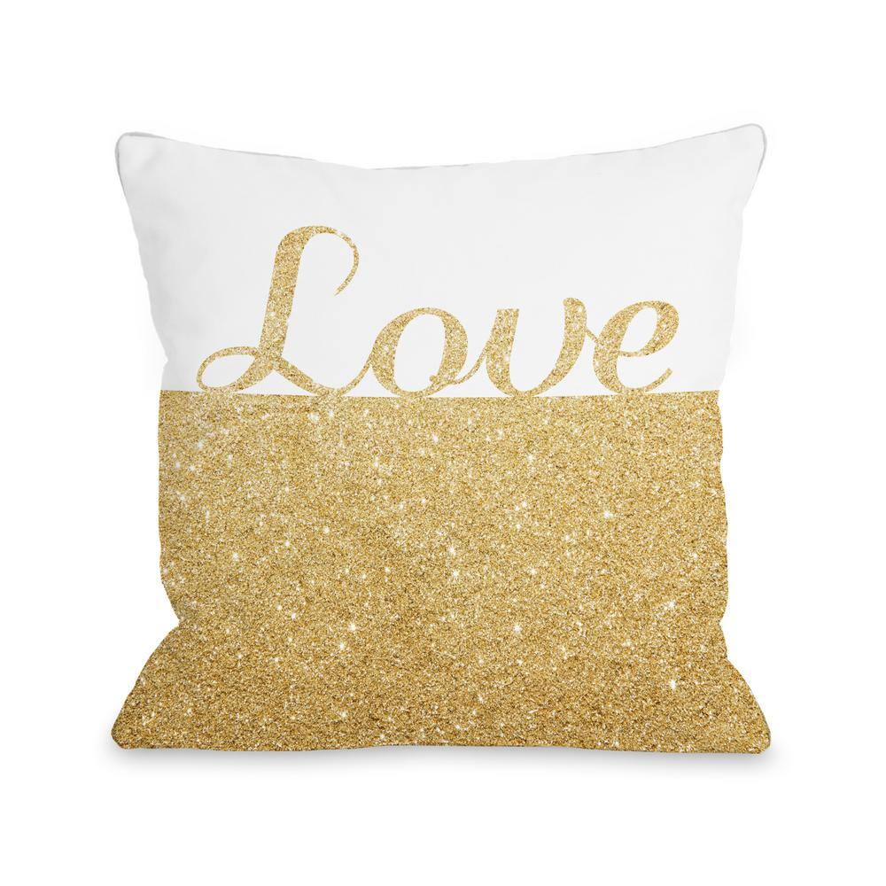 white sparkle pillow