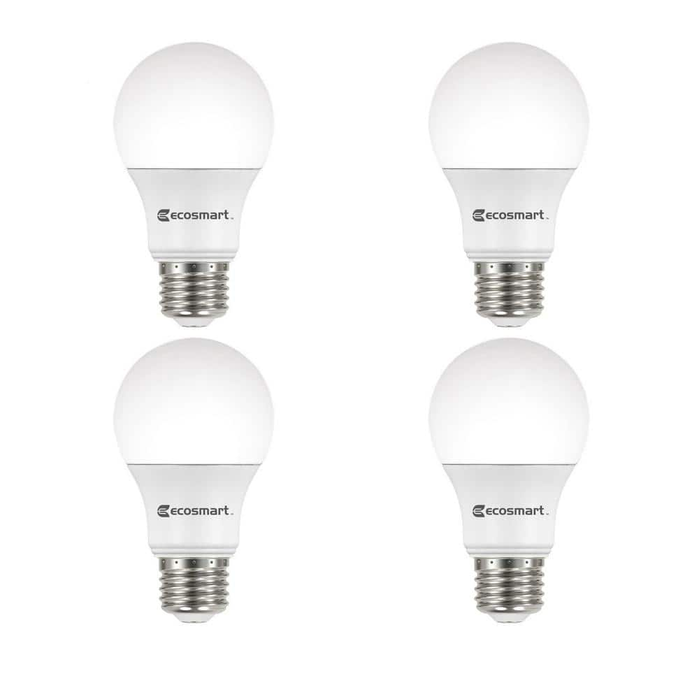 EcoSmart 40-Watt Equivalent A19 Dimmable Energy Star LED Light Bulb ...