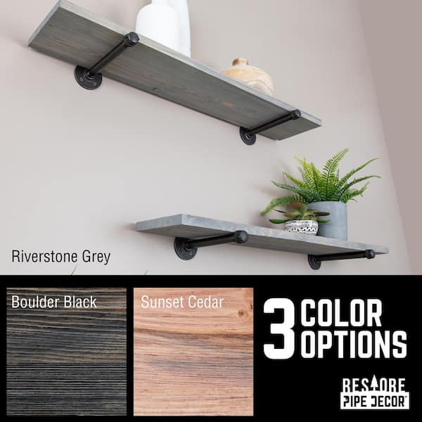 3 -Tier Wall Mounted Shelf By PIPE DECOR