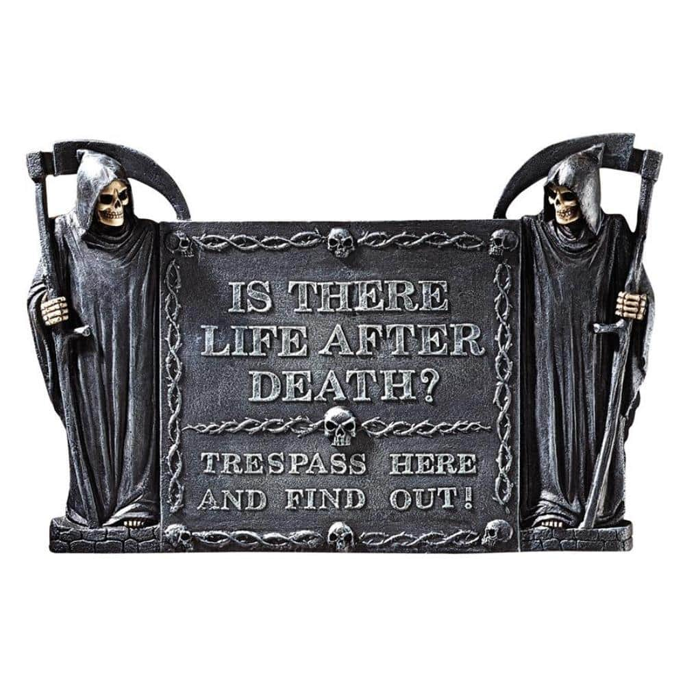 Design Toscano Life After Death: No Trespassing Novelty Wall