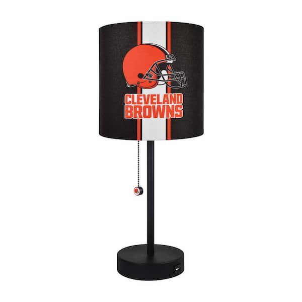 IMPERIAL Cleveland Browns 20 in. Black Task  And Reading Desk Indoor Lamp with USB port