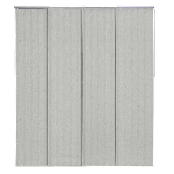 Cordless Adjustable Sliding Panel Track Blinds Closet Door Vertical Blinds w/23 in. Slat Up to 86 in. W x 96 in. L Birch