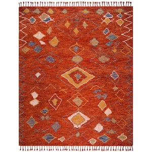 Kenya Red/Multi 9 ft. x 12 ft. Abstract Area Rug