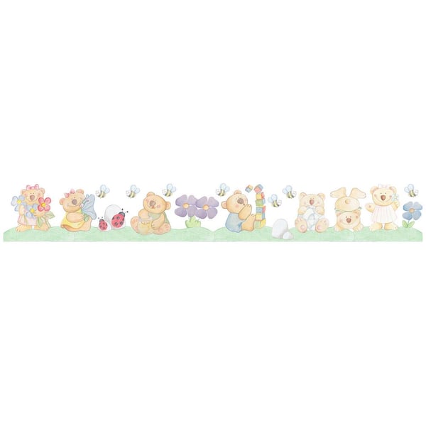 Brewster Bear Brothers Peel and Stick Wallpaper Border