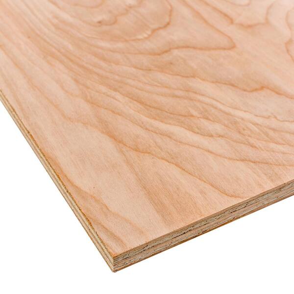 Dimensions Birch Plywood Common 3 4 In X 2 Ft X 4 Ft Actual 0 728 In X 23 75 In X 47 75 In 154148 The Home Depot