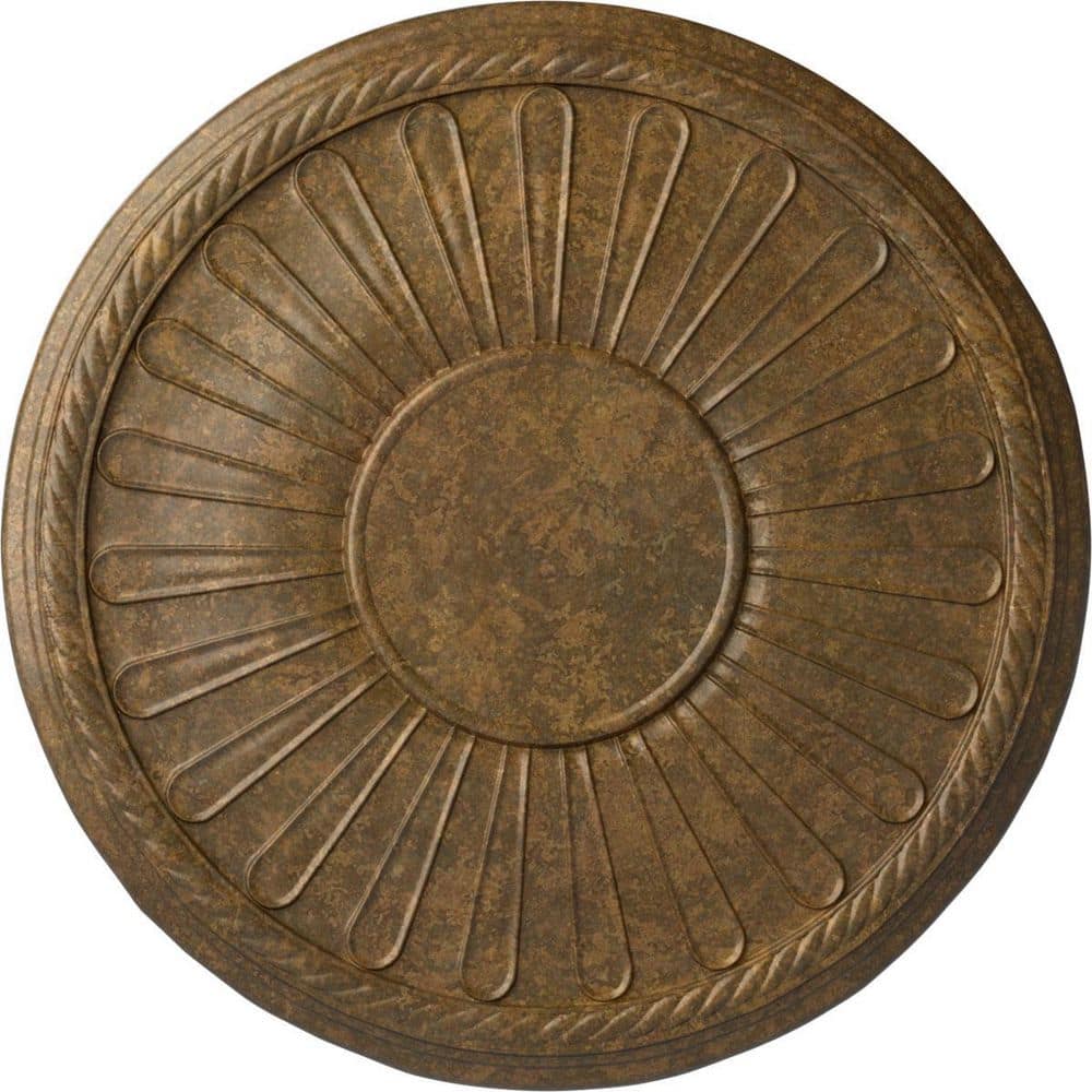19-7/8 in. x 1-1/4 in. Leandros Urethane Ceiling Medallion (Fits Canopies upto 6-3/8 in.) Hand-Painted Rubbed Bronze price history on PriceWatchPro