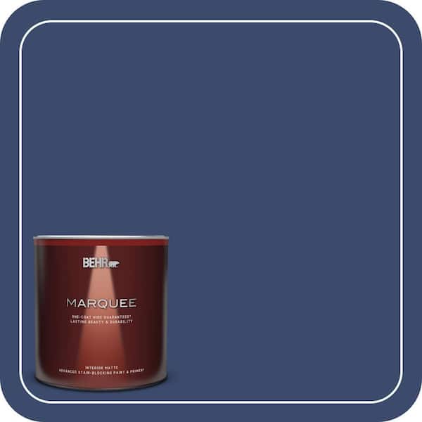 BEHR MARQUEE 1 qt. #S-H-610 Mountain Blueberry Matte Interior Paint & Primer