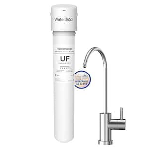 24000 Gal. 0.01 m Long Last Ultra Filtration Under Sink Water Filter System with Dedicated Faucet