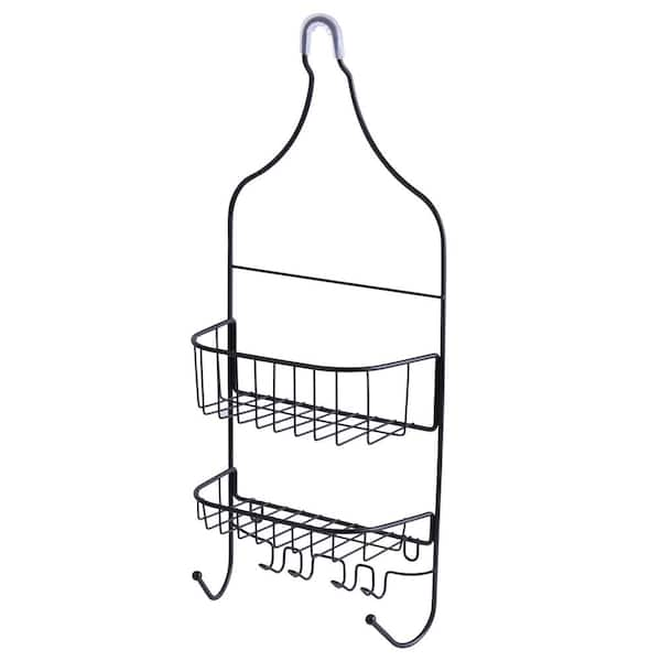 Bath Bliss Mesh Collection Deluxe Shower Caddy in Matte Black