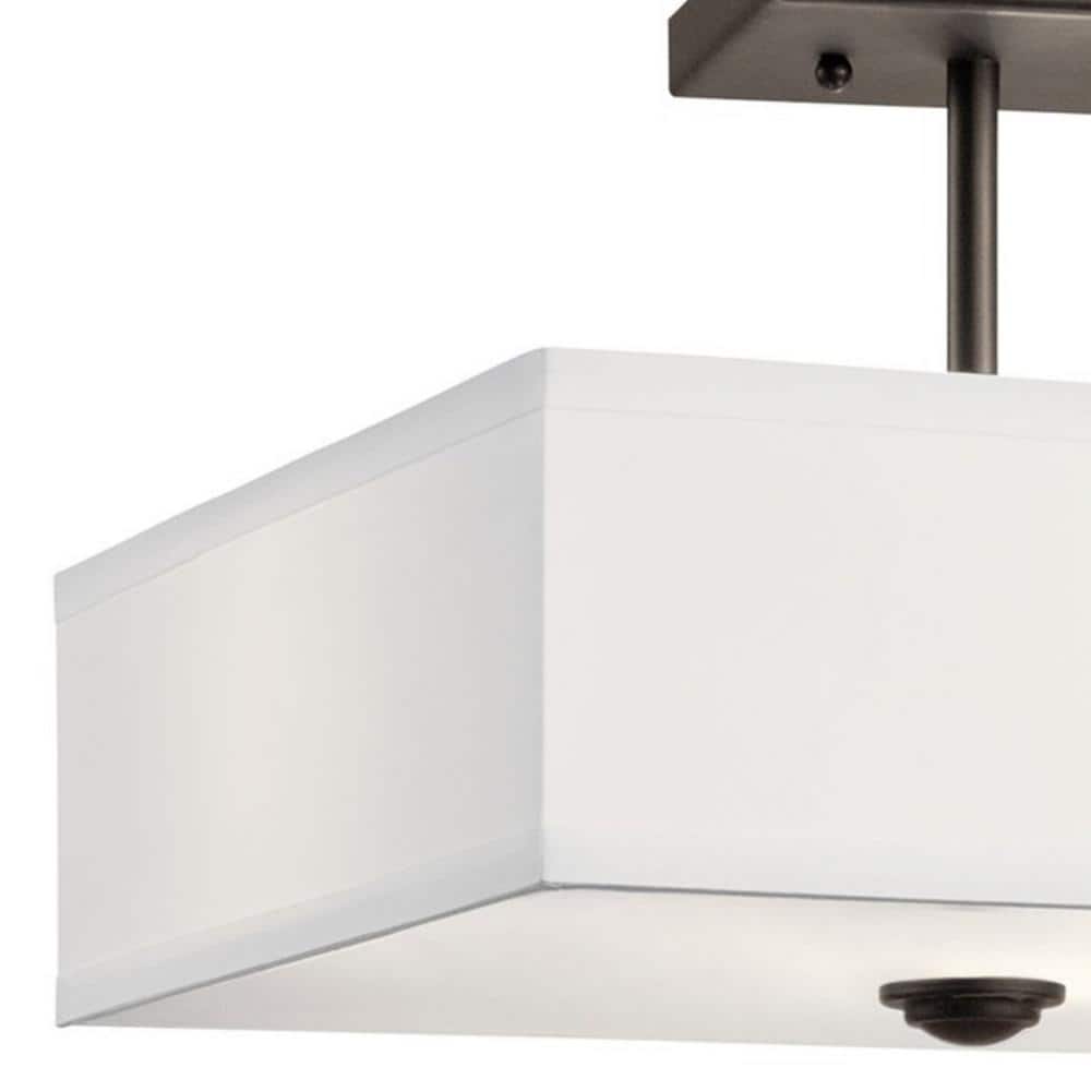 Olde Bronze Urban Elegance 14" Semi-Flush Mount Ceiling Light