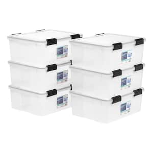 30 Qt. WeatherPro Storage Box in Clear (6-Pack)