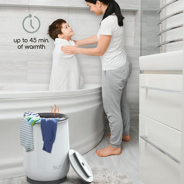 20L WHITE AC POWERED BUCKET TOWEL WARMER TW100 9073HD - The Home Depot