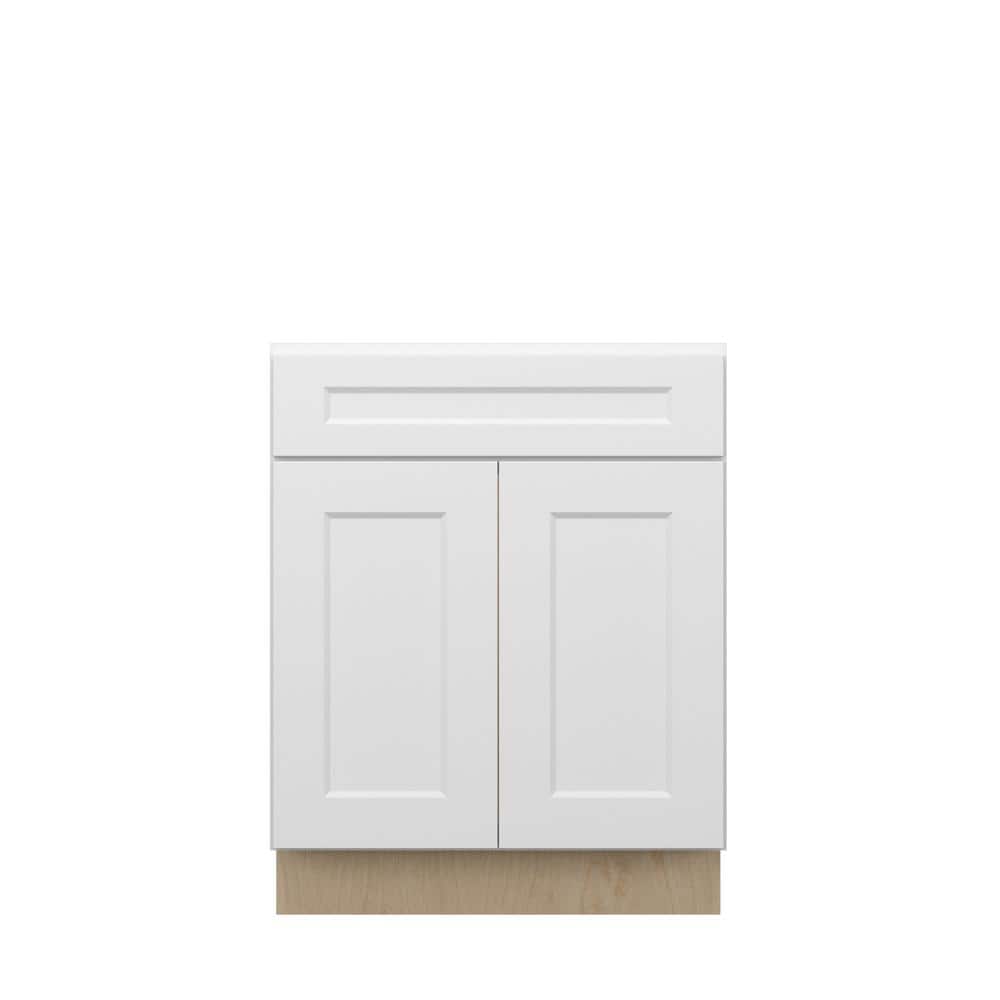 Norfolk Shaker 27 in. W x 34.5 in. H x 24 in. D in Painted White Plywood As
