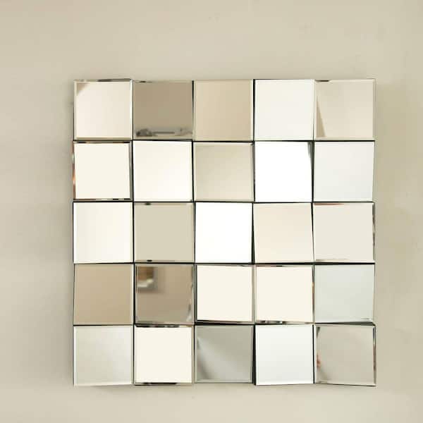 Miscool Avex Silver 23.62 in. W x 23.62 in. H Art Deco Square