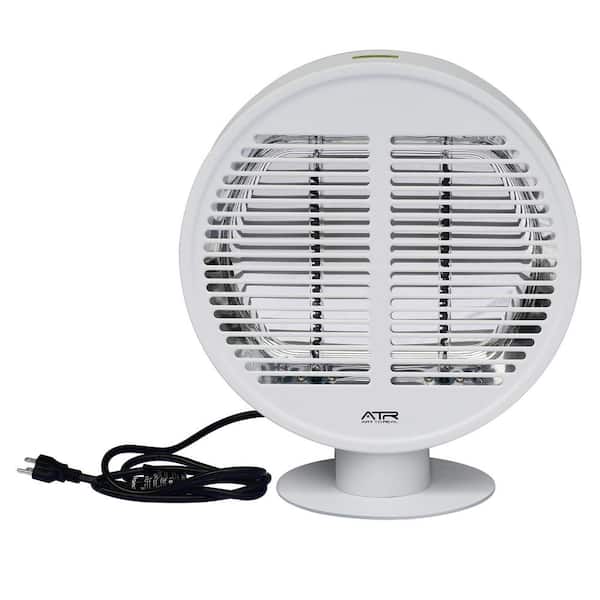 matrix decor 1000-Watt Steel Outdoor Electric Infrared Portable Tabletop Heater with IP54 Waterproof in White