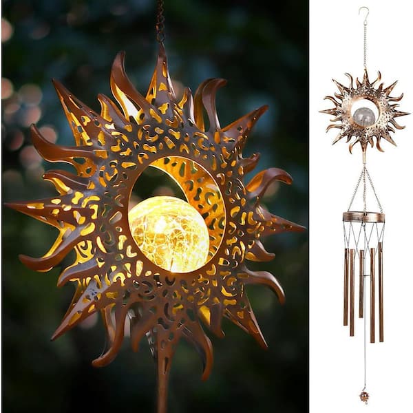 Solar Wind Chimes Outdoor Unique Wind Bells for Outside Waterproof Chimes
