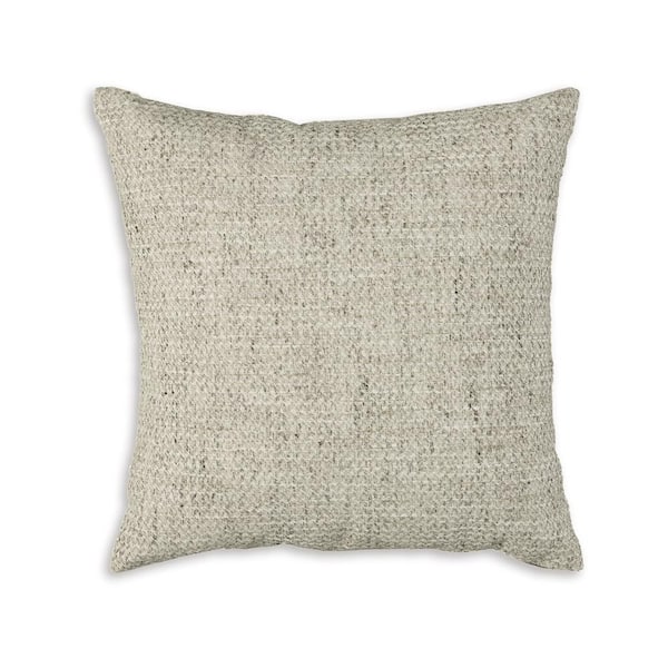 Benjara Gray Woven Straight Polyester 20 in. x 7 in. Throw Pillow (Set of 4)