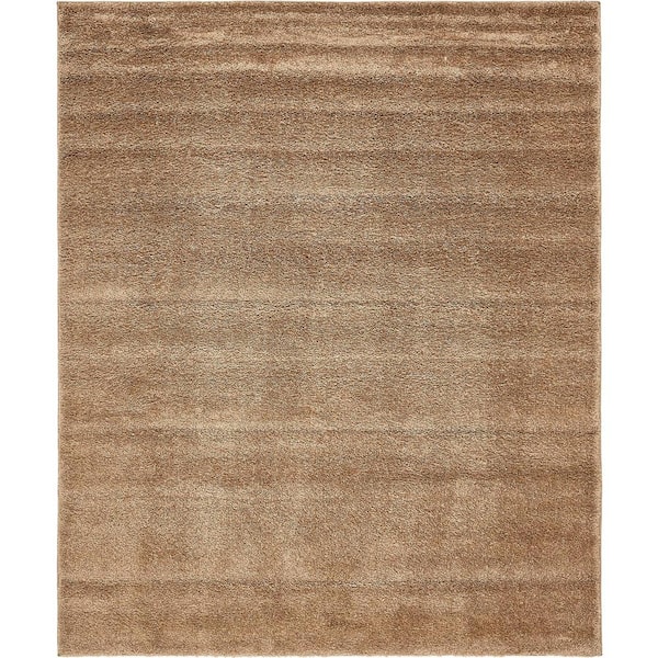 Unique Loom Solo Calabasas Light Brown 8' 0 x 10' 0 Area Rug