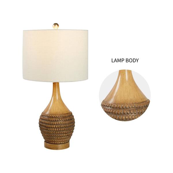 large brown table lamp