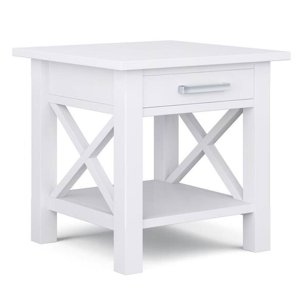 Brooklyn + Max Providence White End Table