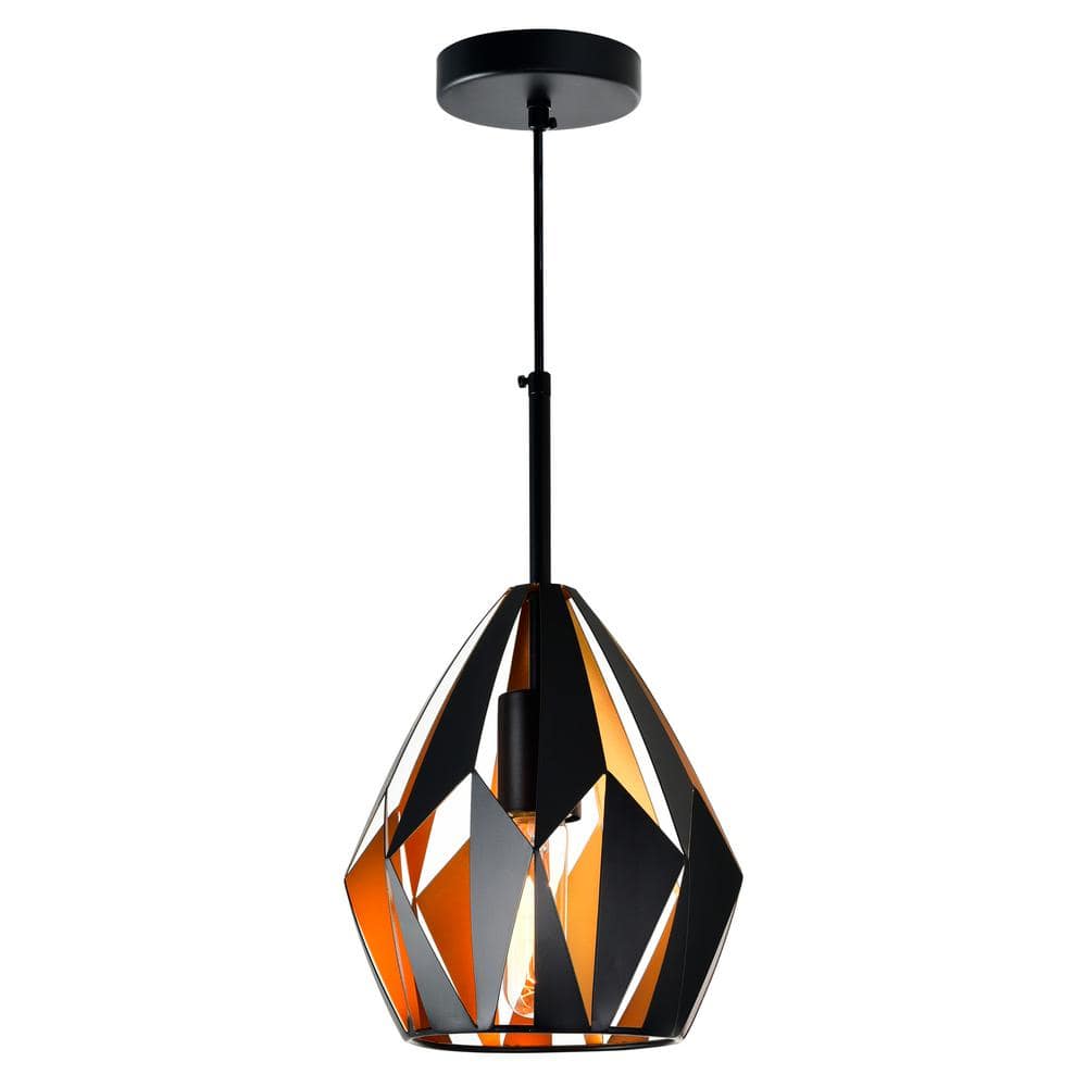Oxide 1 Light Down Mini Pendant With Black+Copper Finish price history on PriceWatchPro