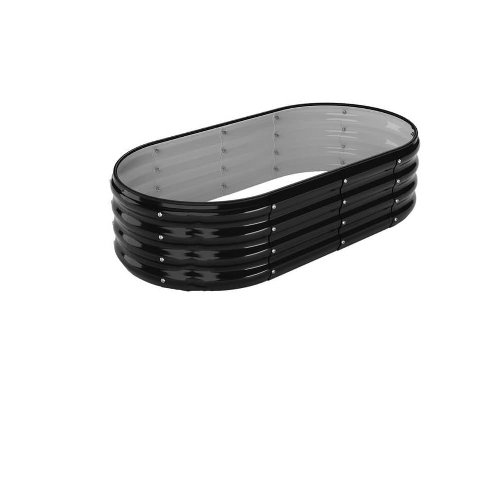 4 x 2 x 1 ft. Black Galvanized Metal Planter Raised Garden Bed Kit for Gardening Outdoor (2-Pack) price history on PriceWatchPro