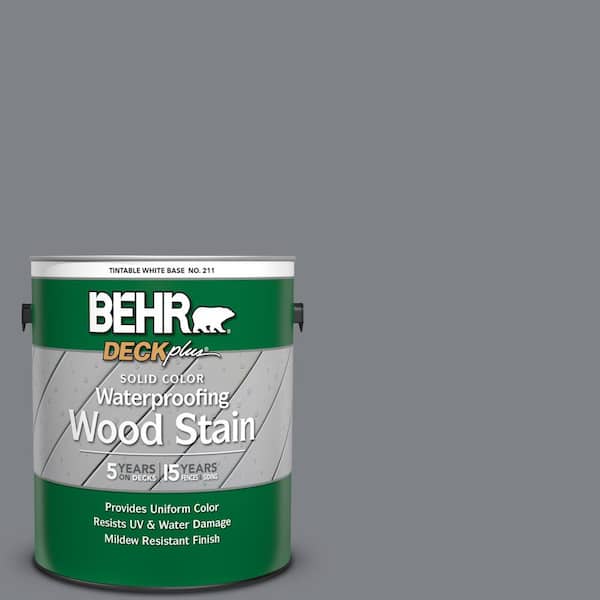 BEHR DECKplus 1 gal. #N530-5 Mission Control Solid Color Waterproofing Exterior Wood Stain