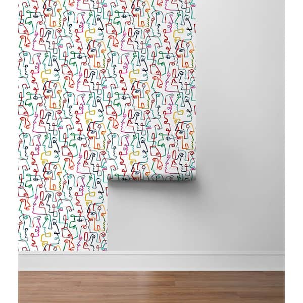 Gestures Crayon Vinyl Peel and Stick Wallpaper Roll (Covers 30.75 sq. ft.)
