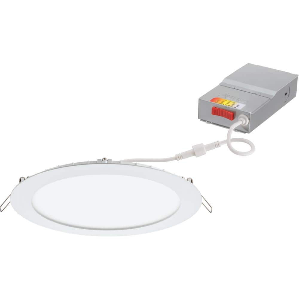 8'' White Aluminum LED Canless Recessed Lighting Kit