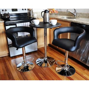 3-Piece Black Bar Table Set