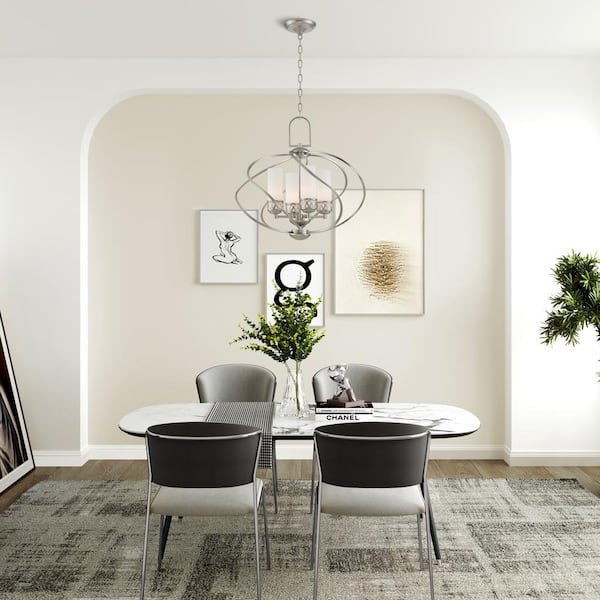 Westfield 4-Light Brushed Nickel Chandelier