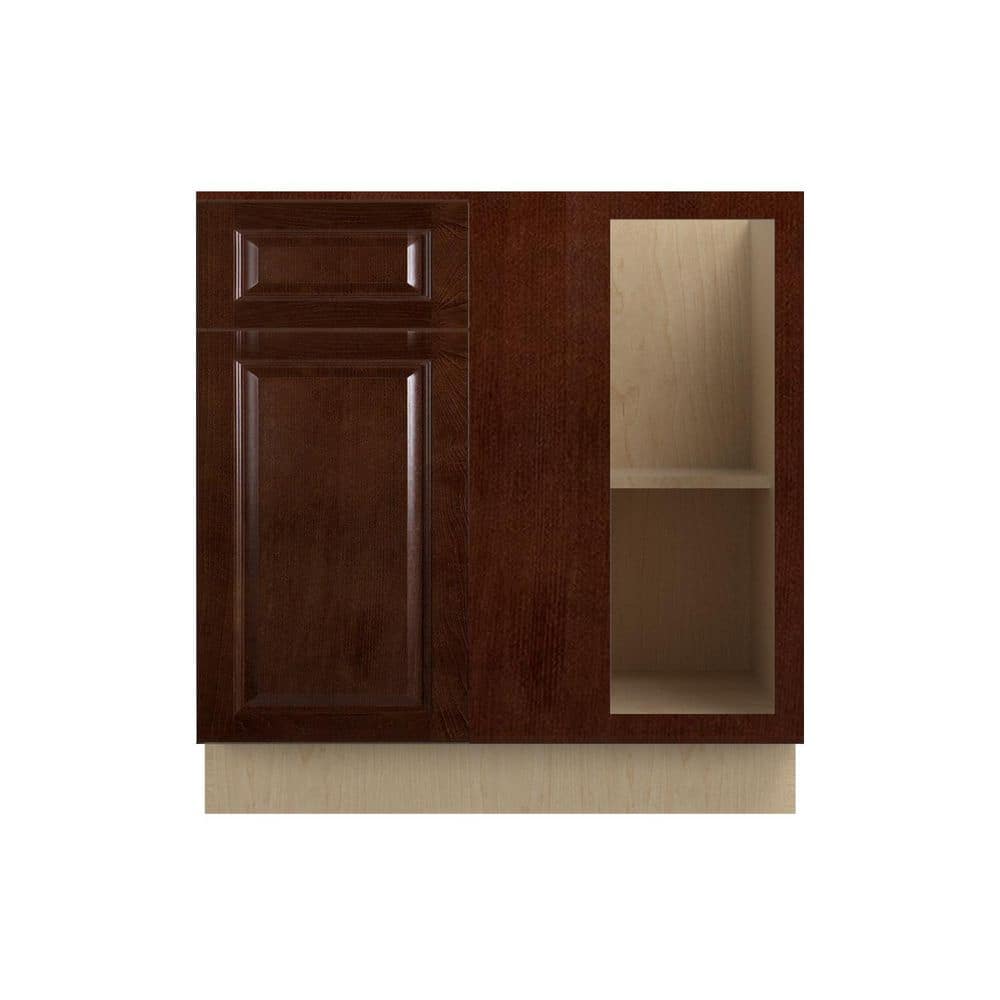 Charlotte Raised 27 in. W x 34.5 in. H x 24 in. D in Bordeaux Plywood Assembled Corner Blind Base-Right price history on PriceWatchPro