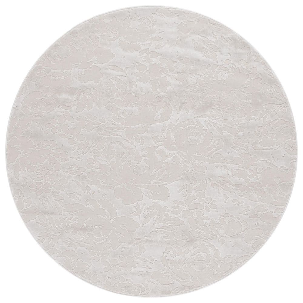 Saylor 6 ft. x 6 ft. Ivory Solid Abstract Round Area Rug price history on PriceWatchPro