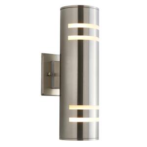STAINLESS STEEL WALL MOUNTED OUTDOOR WALL LIGHT SPECIAL OFFER £5.00 DISCOUNT 