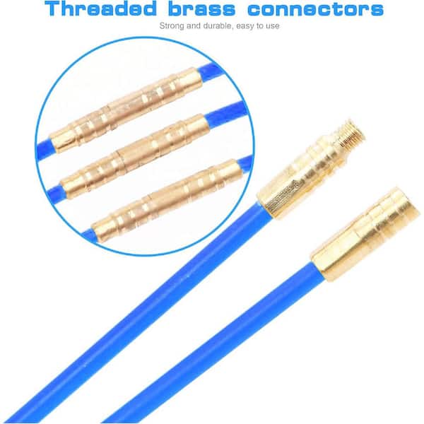 16ft fiberglass fish poles Telescopic Pole convenient ball chain noodle tip for retrieving at any angle Eagle Tool ETF25016 16 ft.