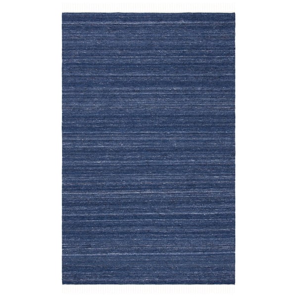 SAFAVIEH Kilim Navy/Blue Doormat 3 ft. x 5 ft. Solid Color Gradient Area Rug