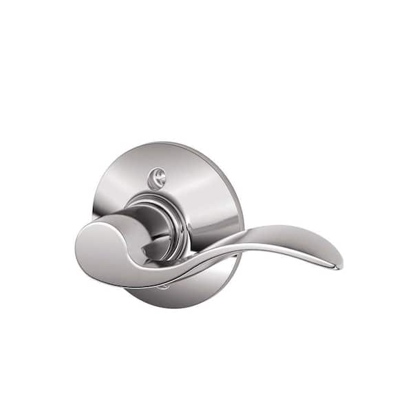Schlage Accent Bright Chrome Right Handed Dummy Door Handle