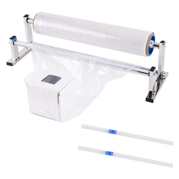 21.65 Stainless Steel Manual Stretch Film Dispenser Wrapping Machine for Home Commercial Warehouse Use
