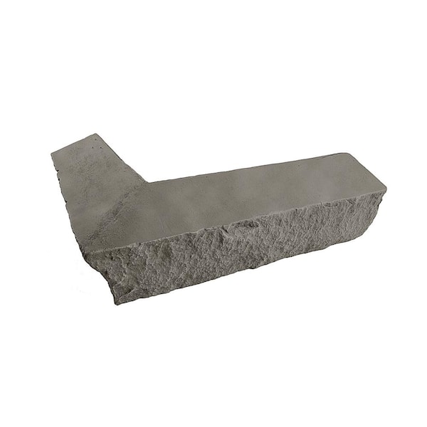 Stacked Stone Stratford 14 in. x 2 in. x 3.5 in. Faux Stone Siding Outside Corner Ledger
