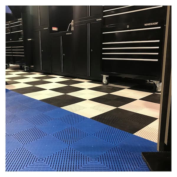 Swisstrax Ribtrax Smooth Home 12 in. W x 12 in. L Royal Blue