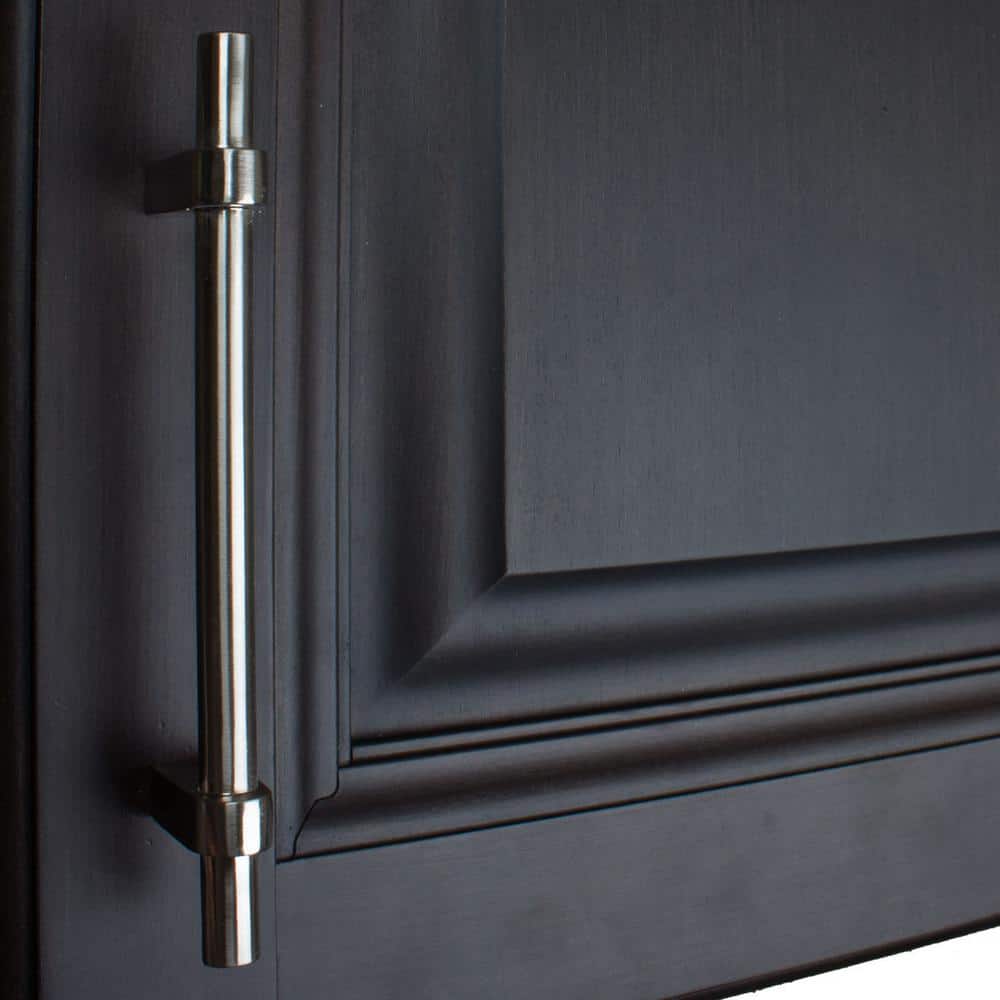 Satin Nickel Brushed T-Bar Cabinet Pull with Mounting Hardware