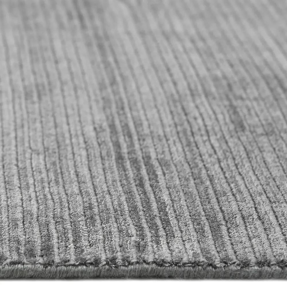 Elegant Cordi Dark Gray Hand-Knotted Wool-Blend 9' x 12' Area Rug
