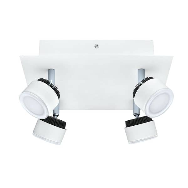 Eglo Armento 4-Light White LED Ceiling Track Light 200895A - The Home Depot